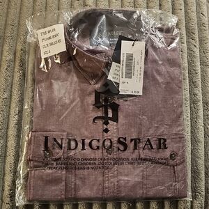 Indigo Classic Red Button-Up Shirt